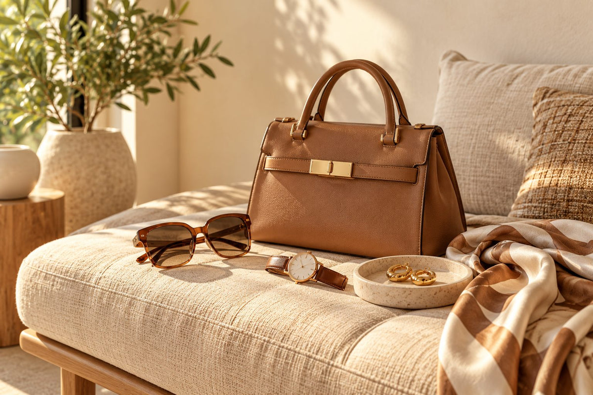 Mode & Accessoires — sac, lunettes, montre