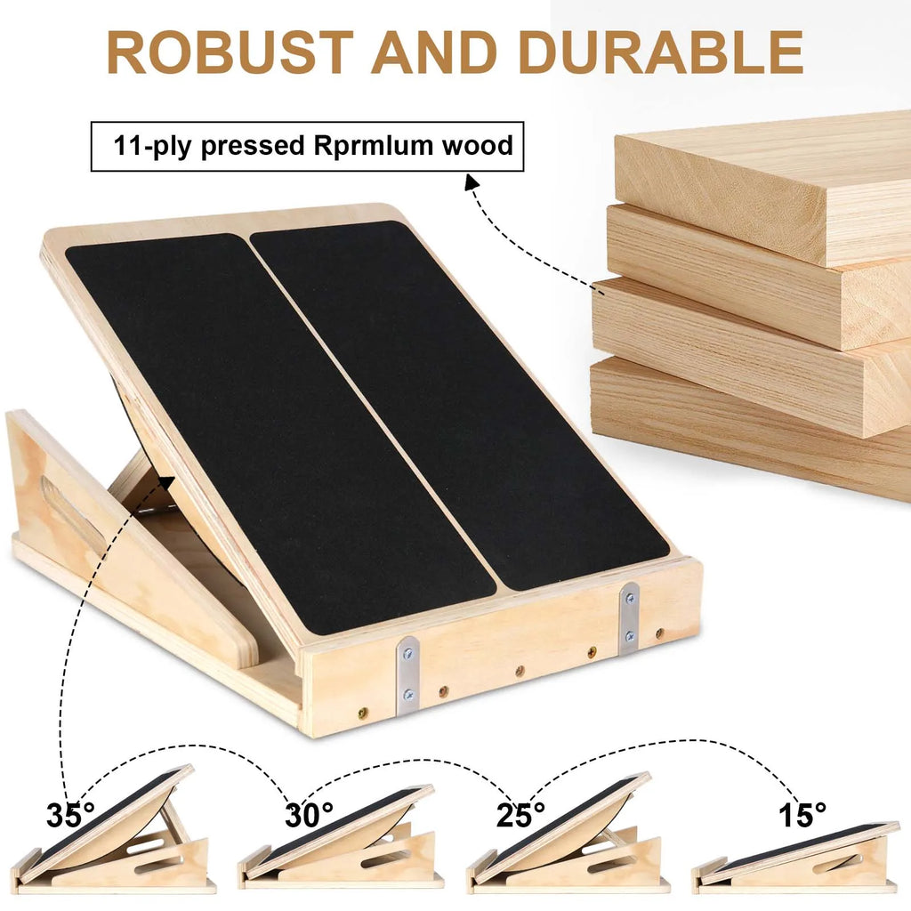Planche inclinée et d'équilibre en bois, vue 3