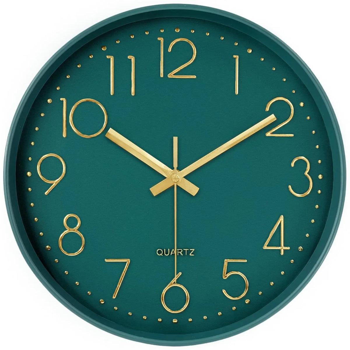 Horloge murale silencieuse, design épuré 3D