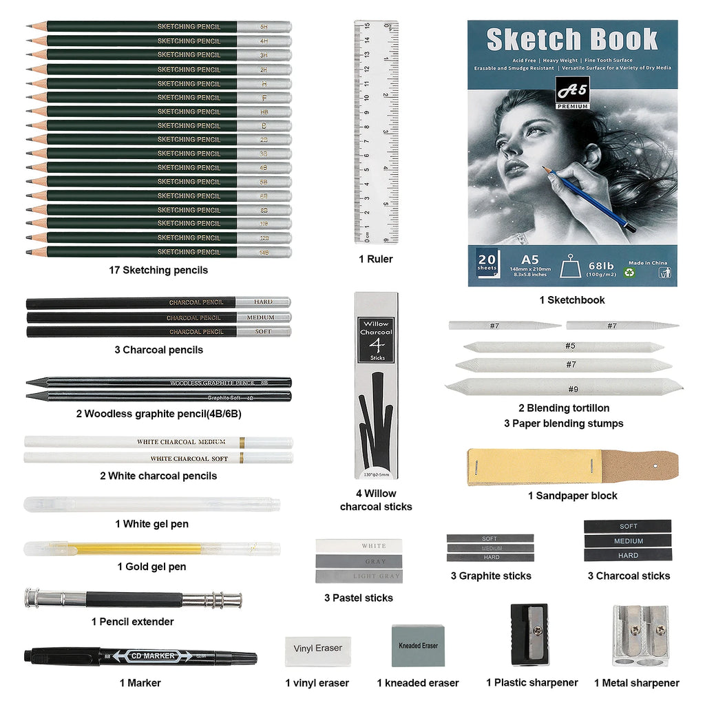 Kit de dessin et de croquis, vue 3