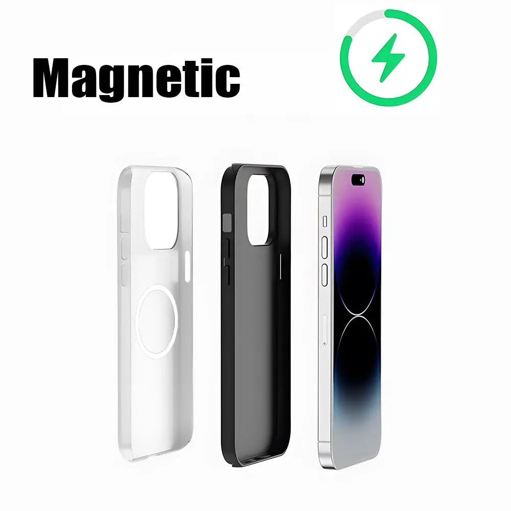 Fashion Red Logo B-BullS Phone Case Magnetic For IPhone 16 15 14 13 12 11 Pro Max X XR XSMax 7 8 Plus Glossy Film Hard PC Cover