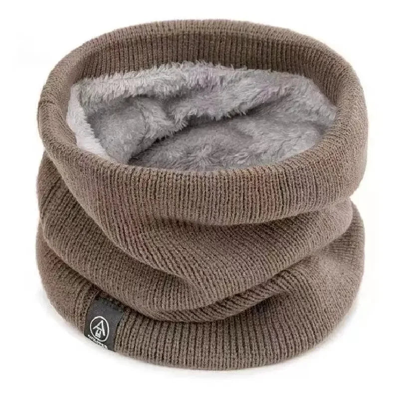 Tour de cou polaire doublé peluche, chaud et doux
