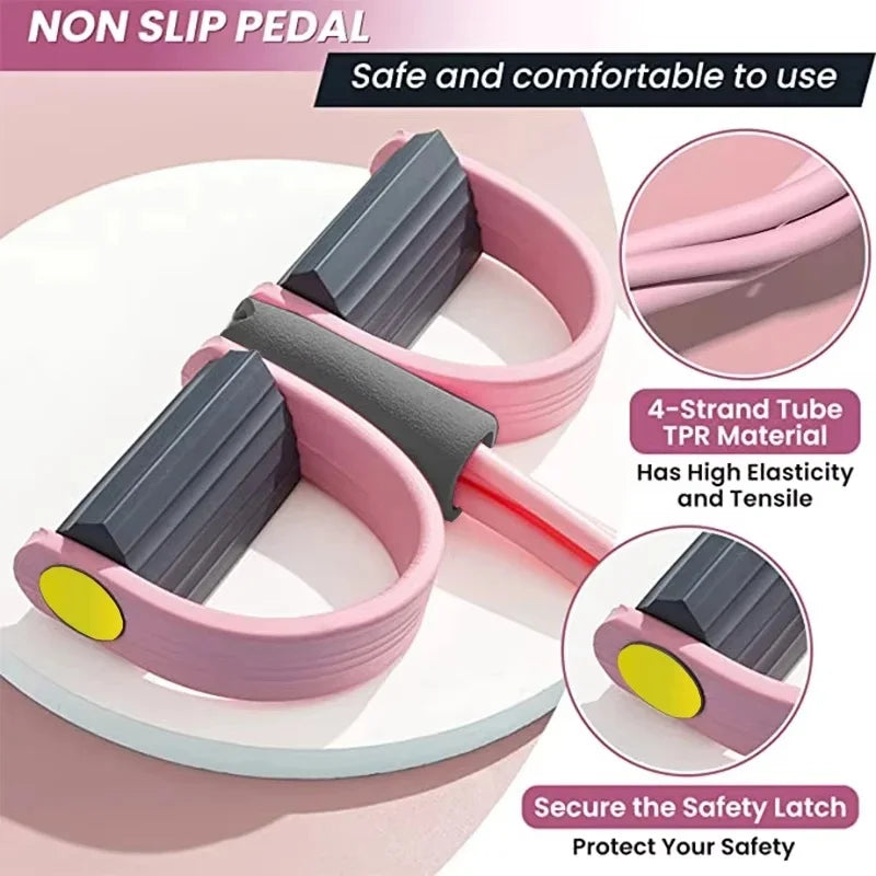 Bande de résistance élastique à 4 tubes, pour s'entraîner à la maison