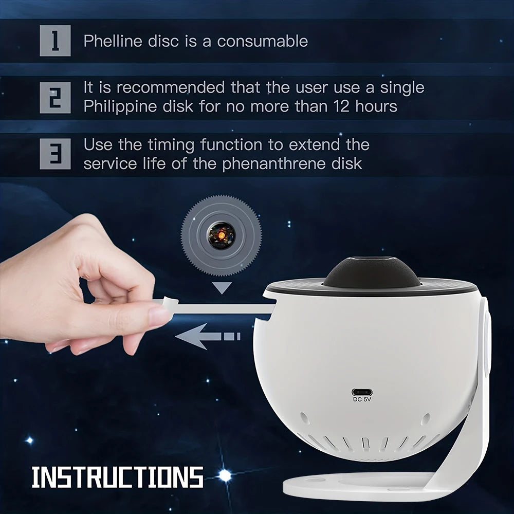 Projecteur d'étoiles pour chambre d'enfant, 13 disques