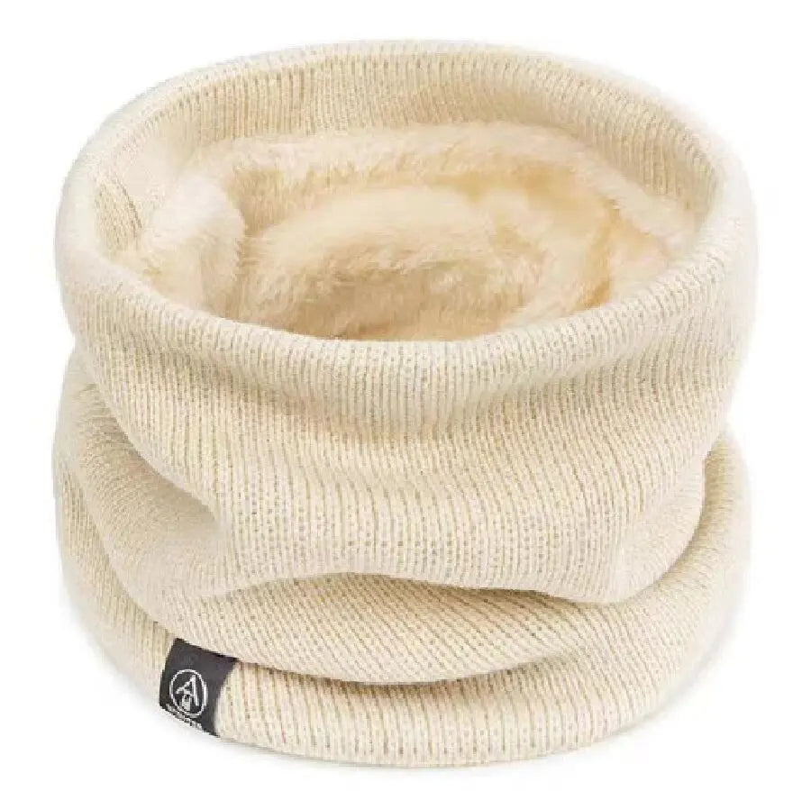 Tour de cou polaire doublé peluche, chaud et doux