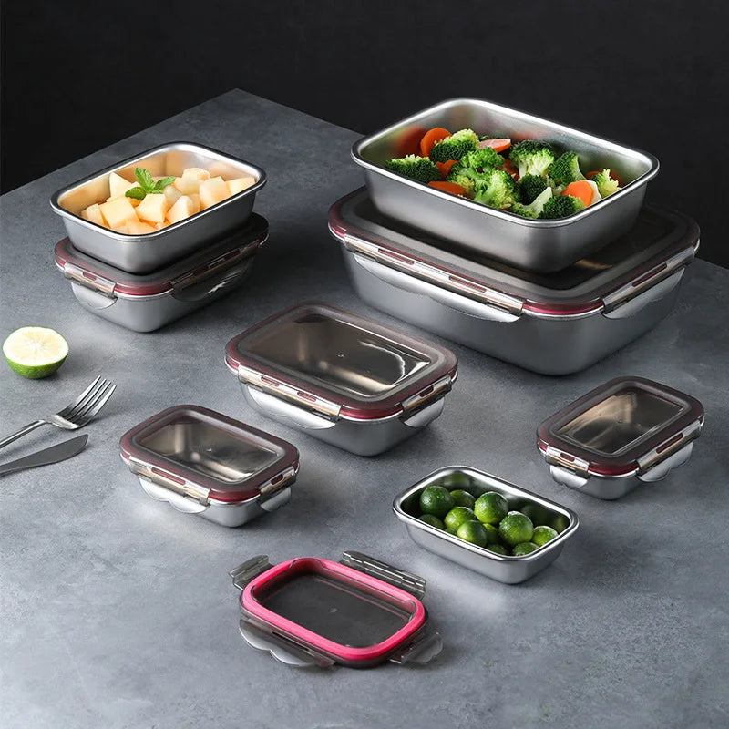 Boîte bento en acier inoxydable 304, vue 2