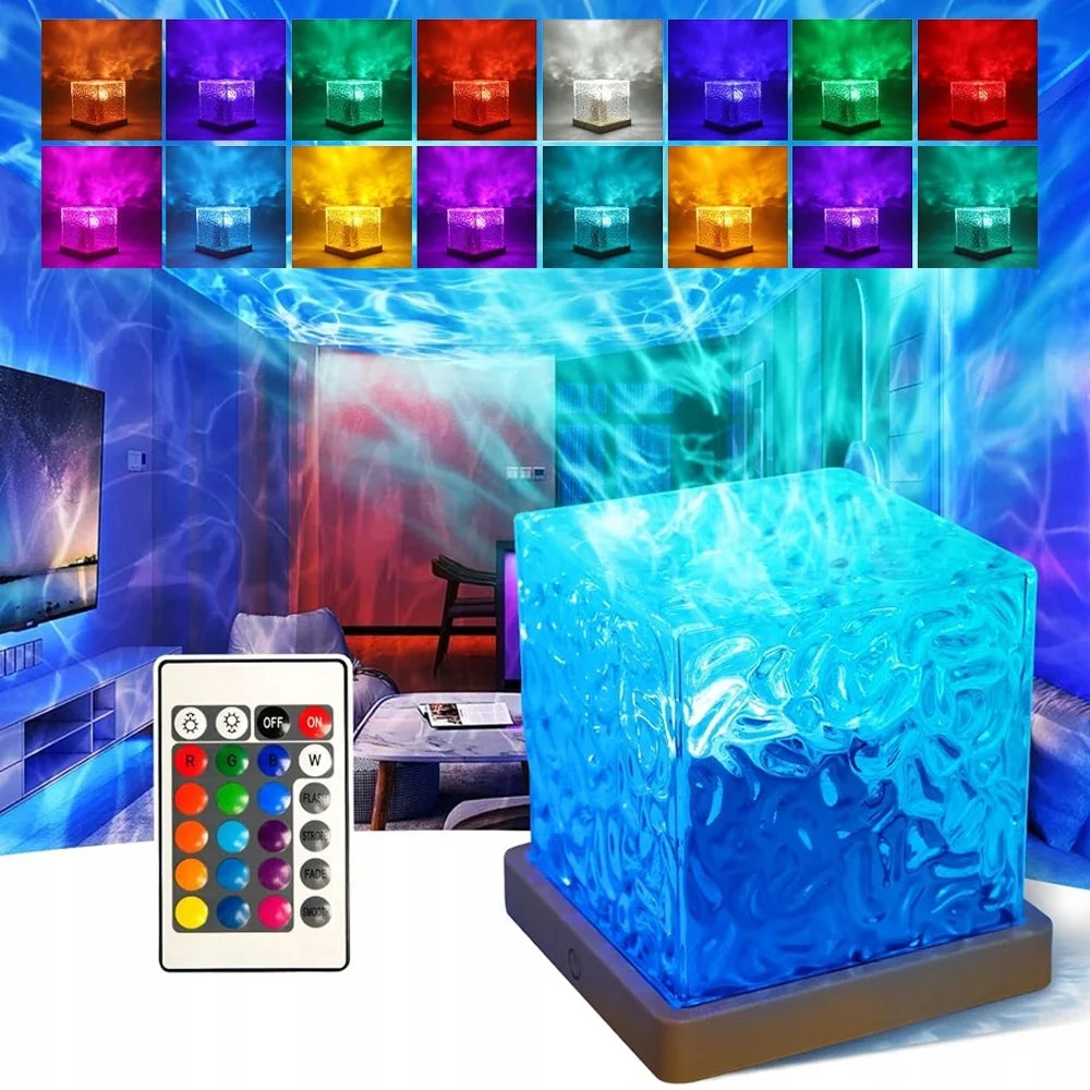 Projecteur aurore et vagues 16 couleurs