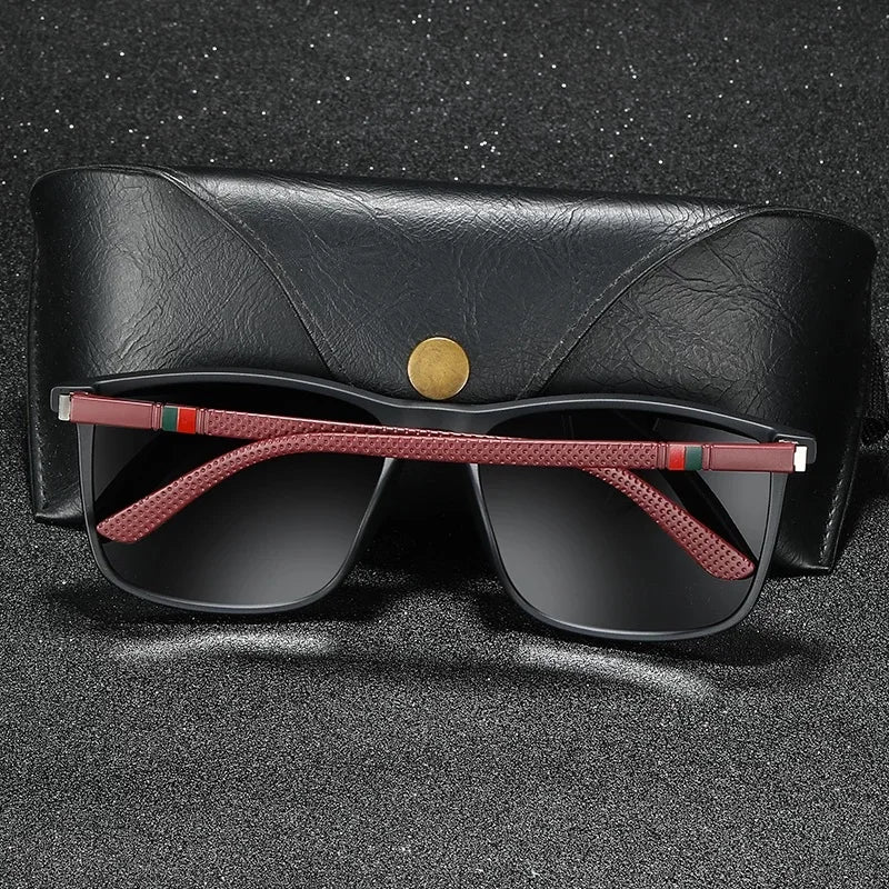 Luxury Square Vintage Polarized Windproof Cycling Sunglasses UV400 Male Eyewear Men Women Fashion Travel Driving Fishing Glasses