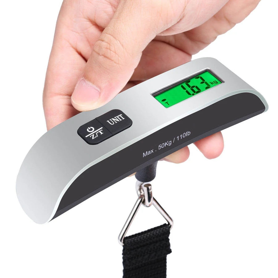 Pèse-bagage numérique avec sangle, jusqu'à 50 kg