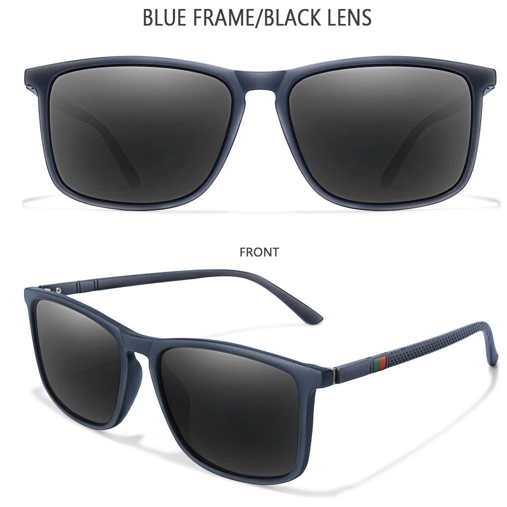 Luxury Square Vintage Polarized Windproof Cycling Sunglasses UV400 Male Eyewear Men Women Fashion Travel Driving Fishing Glasses