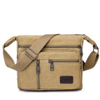 Sac bandoulière en toile pour homme, format messager