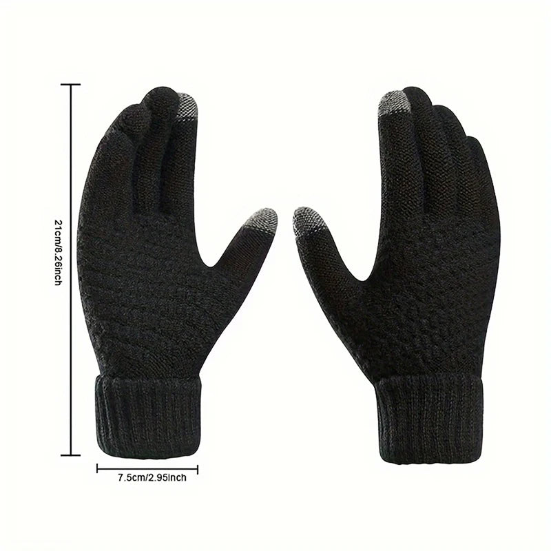 Gants tricotés à écran tactile, vue 2