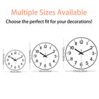 Horloge murale silencieuse, design épuré 3D
