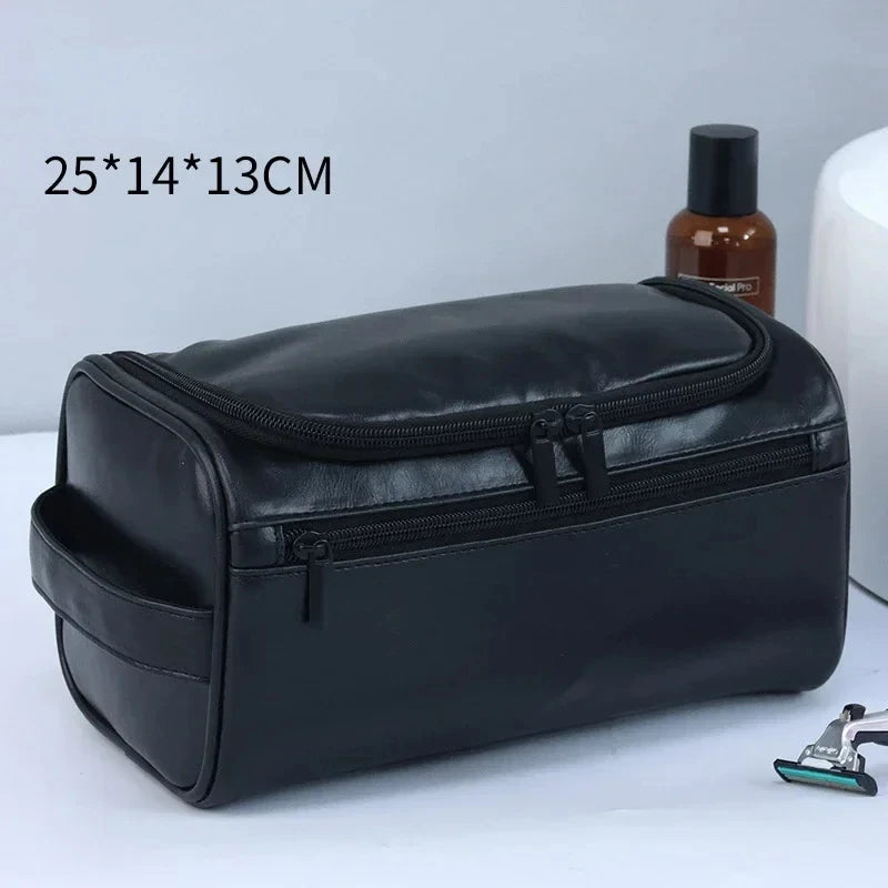 Trousse de toilette suspendue, grande contenance, toile ou simili cuir