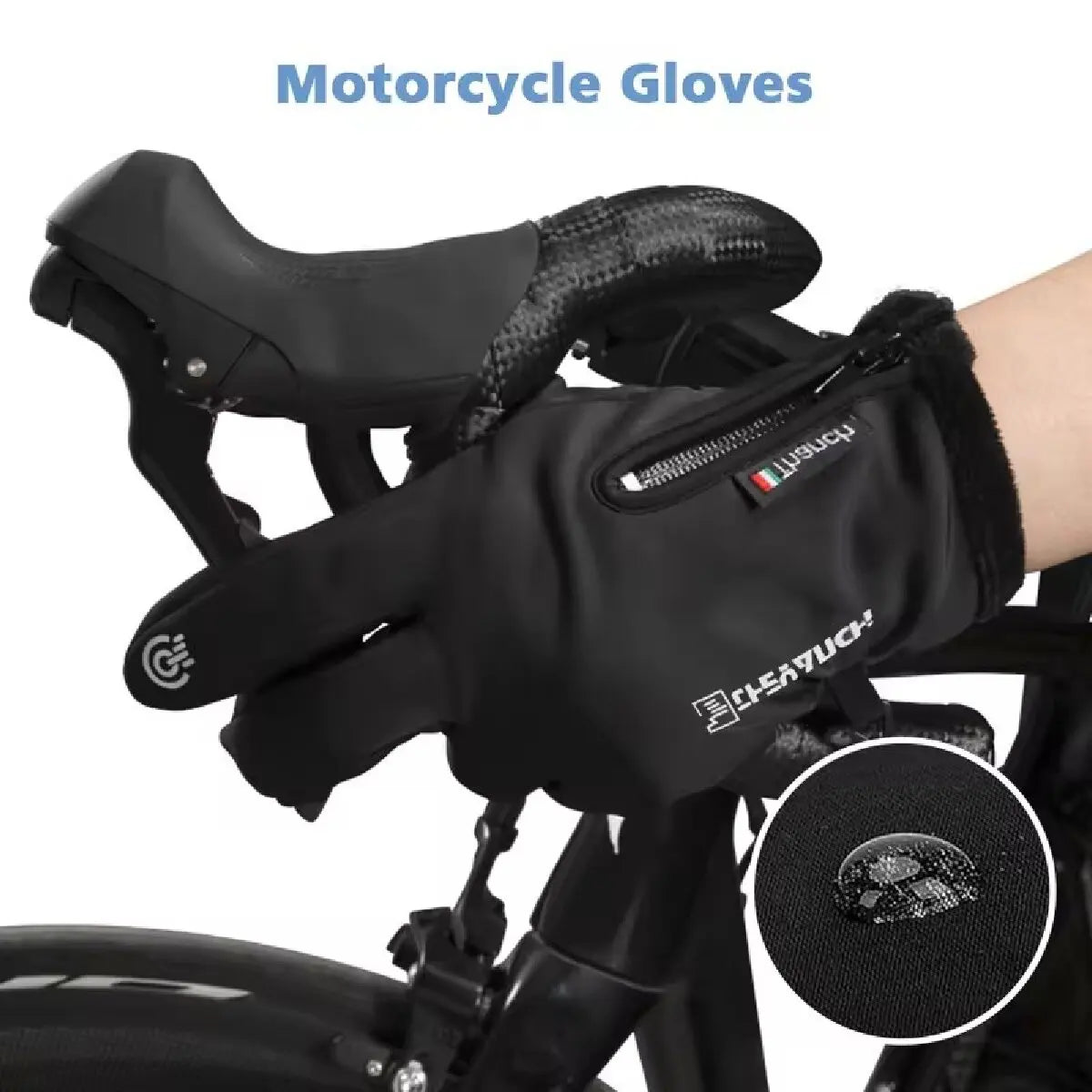 Gants d'hiver thermiques à écran tactile, coupe-vent, doublure polaire