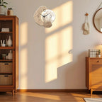 Horloge murale en bois motif lune, vue 2