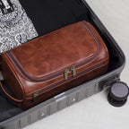 Trousse de toilette suspendue, grande contenance, toile ou simili cuir