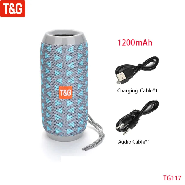 Enceinte Bluetooth portable, son stéréo et basses