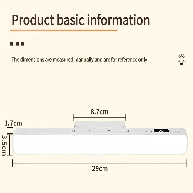 Lampe tactile magnétique rechargeable, 360°
