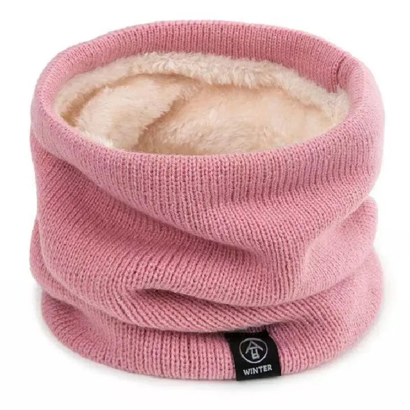 Tour de cou polaire doublé peluche, chaud et doux