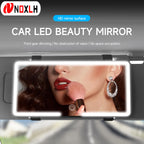 Miroir de maquillage LED pour pare-soleil
