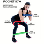Lot de 5 anneaux de résistance, élastiques de fitness colorés