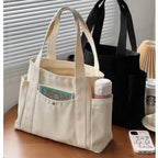 Tote bag en toile grande capacité