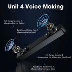 Barre de son compacte Bluetooth, vue 2