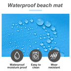 Tapis de plage XL imperméable, pliable, pour pique-nique, plage et camping
