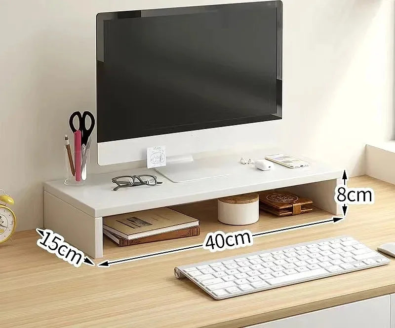 Réhausseur d'écran avec rangement intégré