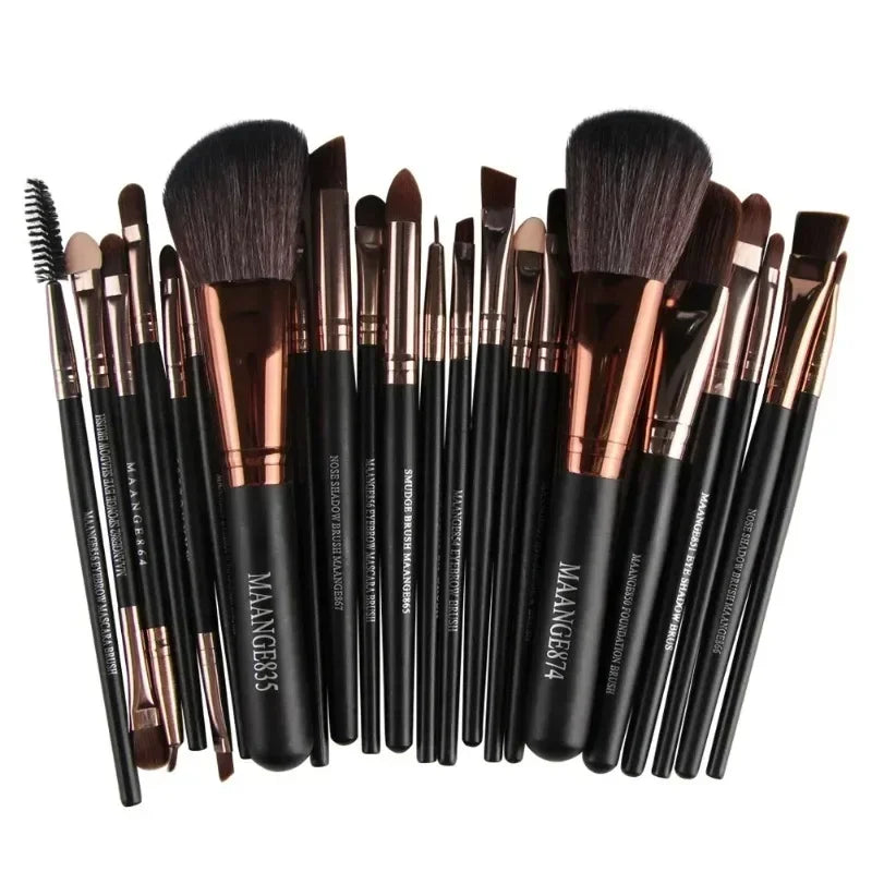 Set de 22 pinceaux de maquillage avec pochette