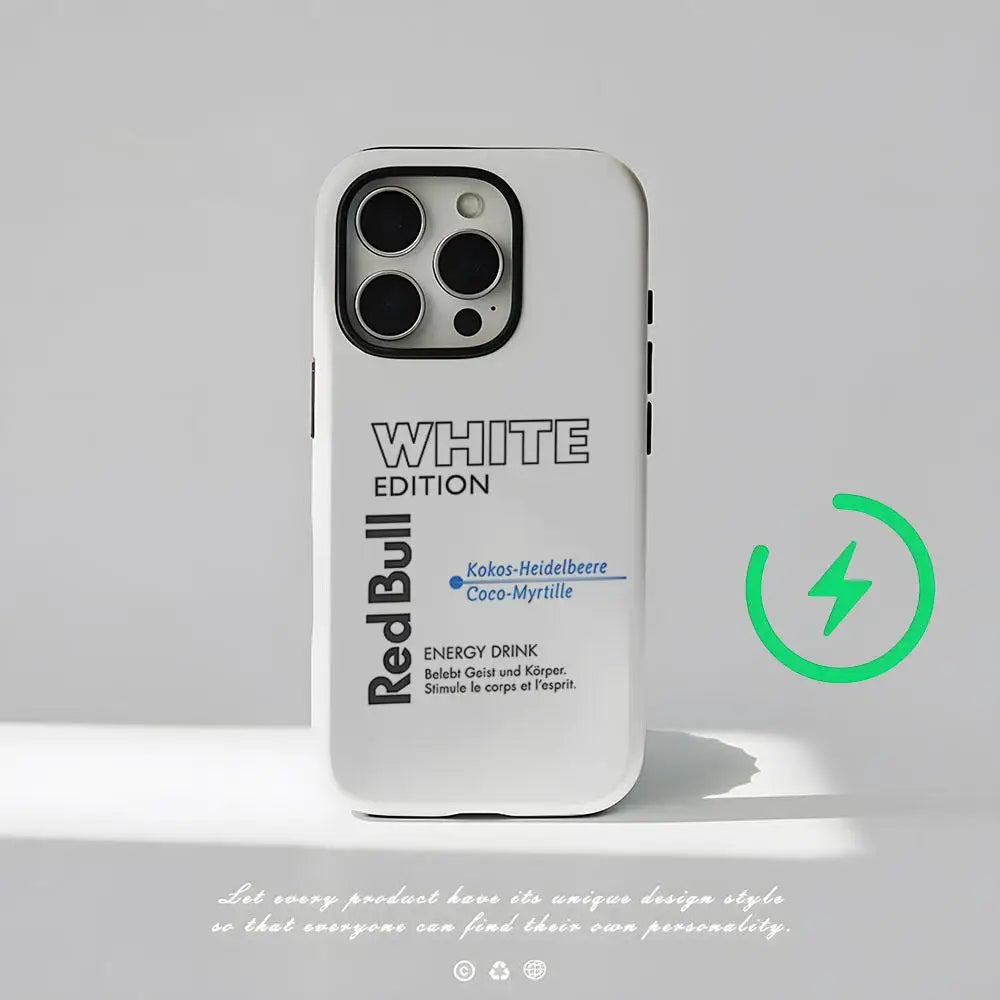 Fashion Red Logo B-BullS Phone Case Magnetic For IPhone 16 15 14 13 12 11 Pro Max X XR XSMax 7 8 Plus Glossy Film Hard PC Cover