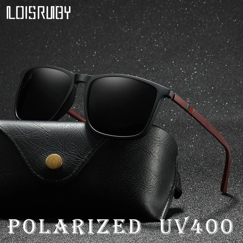 Luxury Square Vintage Polarized Windproof Cycling Sunglasses UV400 Male Eyewear Men Women Fashion Travel Driving Fishing Glasses