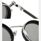 Lunettes de soleil rondes en métal, vue 3