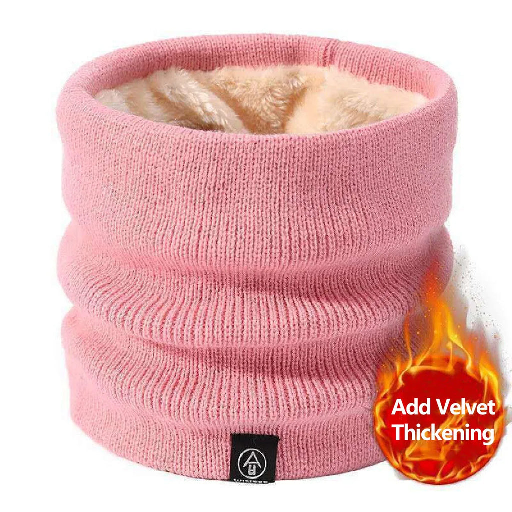 Tour de cou polaire doublé peluche, chaud et doux