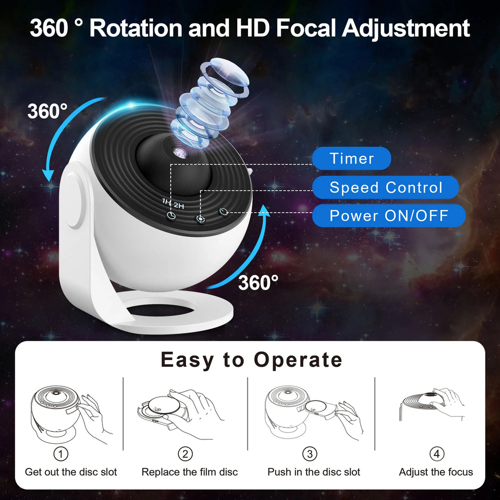 Projecteur d'étoiles pour chambre d'enfant, vue 3