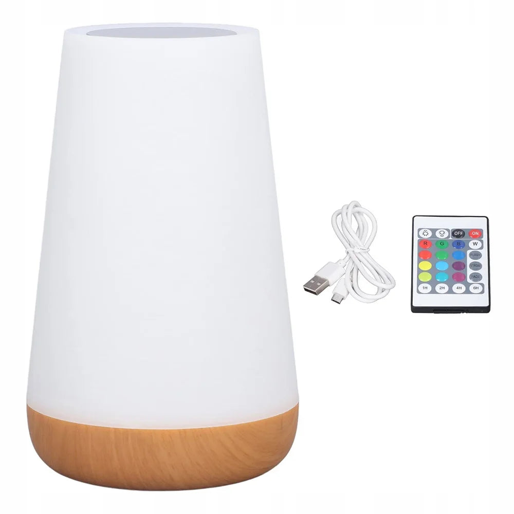 Veilleuse tactile 13 couleurs avec télécommande et minuteur