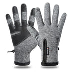 Gants d'hiver thermiques à écran tactile, coupe-vent, doublure polaire