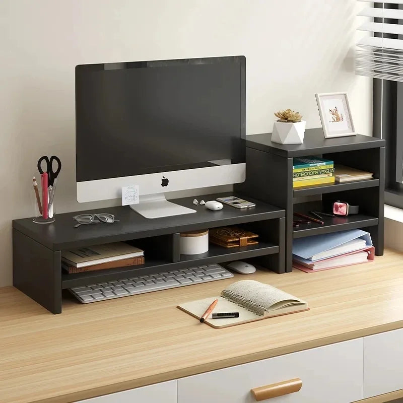 Réhausseur d'écran avec rangement intégré