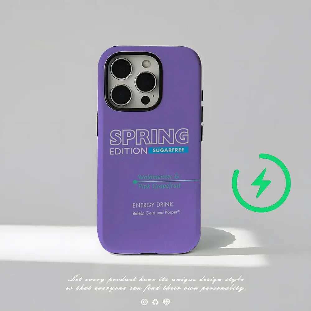 Fashion Red Logo B-BullS Phone Case Magnetic For IPhone 16 15 14 13 12 11 Pro Max X XR XSMax 7 8 Plus Glossy Film Hard PC Cover