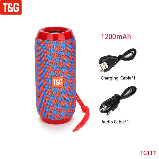 Enceinte Bluetooth portable, son stéréo et basses