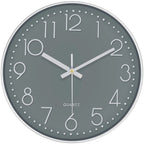 Horloge murale silencieuse, design épuré 3D