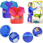 Tablier de peinture enfant à manches longues, imperméable et facile à nettoyer