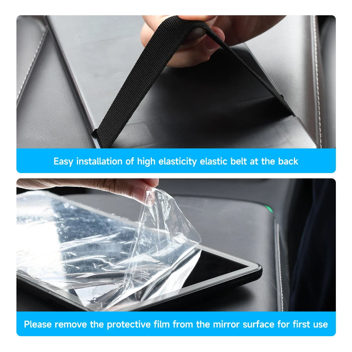 Miroir de maquillage LED pour pare-soleil de voiture