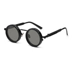 Lunettes de soleil rondes en métal, verres polarisés