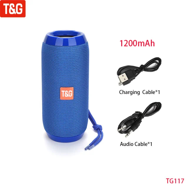 Enceinte Bluetooth portable, son stéréo et basses
