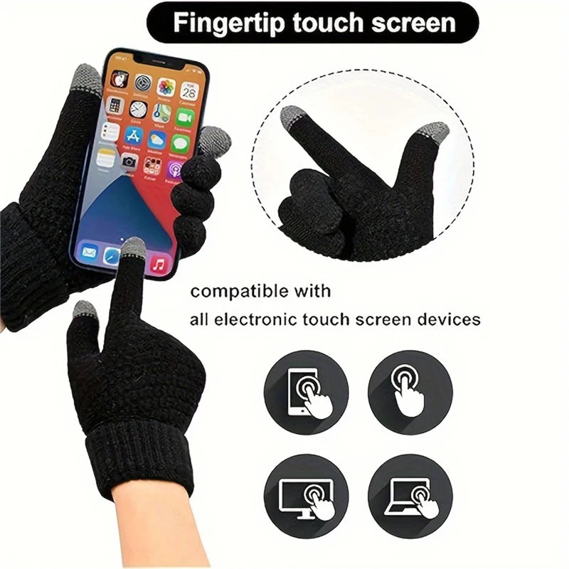 Gants tricotés à écran tactile, vue 3