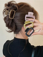 Lot de 4 pinces à cheveux carrées, légères et élégantes