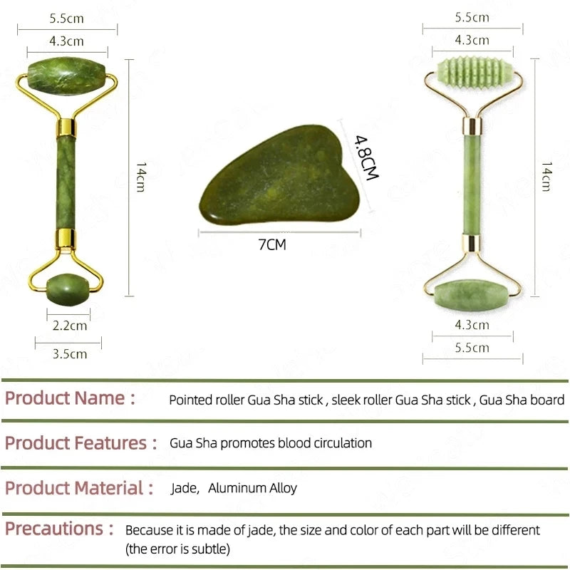 Coffret Gua Sha et rouleau de massage visage