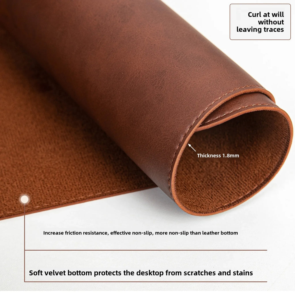 Tapis de bureau en cuir PU, vue 3